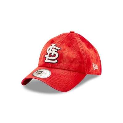 Red St. Louis Cardinals Hat - New Era MLB Hand Brush Wash Casual Classic Adjustable Caps USA1970853